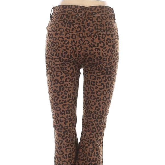 DL1961 Bridgette cropped high rise instasculpt jeans jaguar cheetah print Sz 26 - Picture 5 of 12